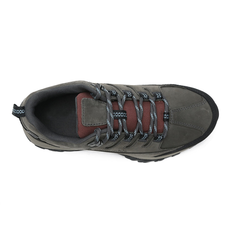 Zapatos para caminar de alta calidad de China Zapatos para caminar impermeables de cuero para hombres al aire libre