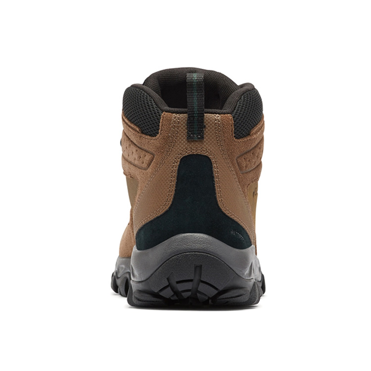 Zapatos de senderismo resistentes de cuero para adultos con diseño de logotipo personalizado, botas para hombres al aire libre