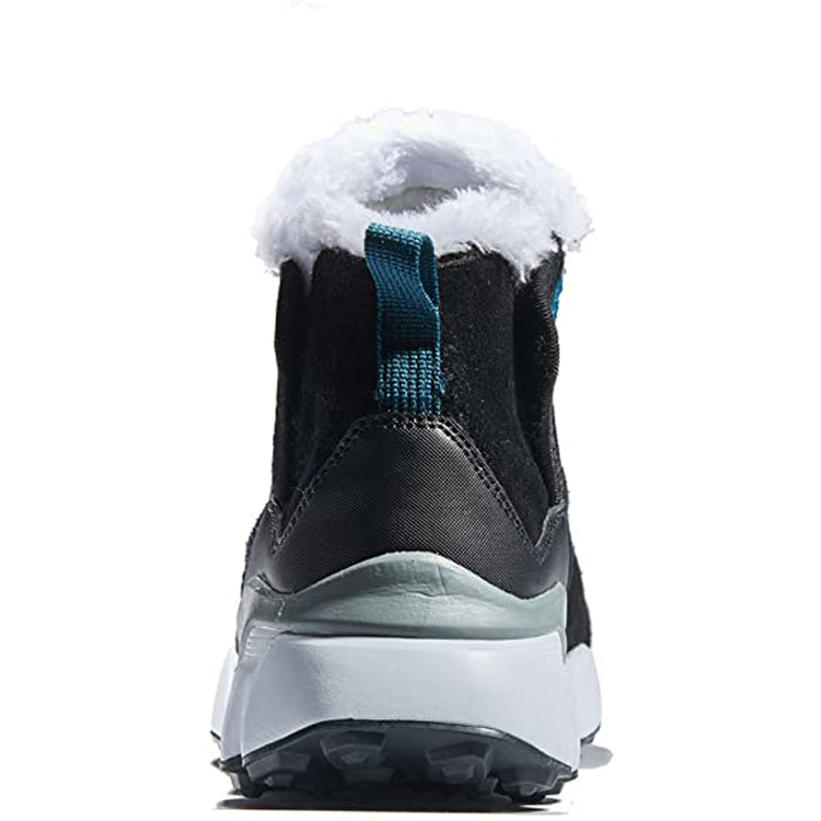 ម៉ូដថ្មី Unisex Comfortable Soft Faux Fur Anti-Slippery Shoes Women Men Warm Snow Boots